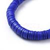 Polymer Clay Heishi Beads Beads Stretch Bracelets BJEW-JB04449-01-3