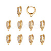 Eco-Friendly Brass Earring Hoops Findings KK-TA0007-40-8