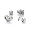 201 Stainless Steel Barbell Cartilage Earrings EJEW-R147-34-3