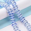 Round Handmade Clear Lampwork Beads Strands LAMP-G150-02B-2