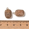 Natural Picture Jasper Faceted Pendants G-Q169-06G-03-3