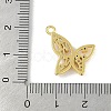 Brass Micro Pave Cubic Zirconia Pendants KK-B114-05G-3