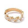 Crystal Rhinestone Oval Bar Finger Ring RJEW-D120-04B-G-2