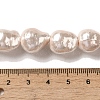 Electroplated Shell Pearl Beads Strands BSHE-G035-01A-07-4