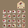 20Pcs Flower Paper Stickers WG64556-01-1