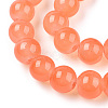 Baking Painted Imitation Jade Glass Round Bead Strands DGLA-Q021-8mm-31-3