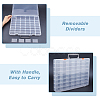 48 Grids Transparent Polypropylene(PP) Storage Box Organizer CON-WH0089-60A-4