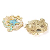 Rack Plating Alloy Enamel Pendants FIND-Q099-08C-03-2