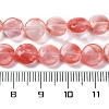 Cherry Quartz Glass Beads Strands G-T047-A11-01-5