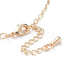Brass Link Chain Necklaces X-NJEW-S383-105-3