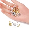 20Pcs 2 Colors Tibetan Style Alloy Hook and Eye Clasps FIND-YW0003-89-4