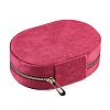 Italian Velvet Double Layers Jewelry Set Storage Zipper Boxes CON-G023-10D-2