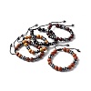 Synthetic Hematite Beads Bracelet for Men Women BJEW-JB06755-1