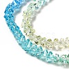 Transparent Glass Bead Strands GLAA-H023-02I-4