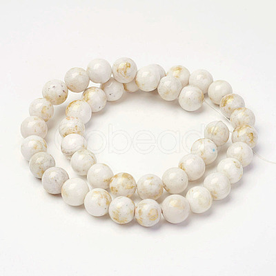 Natural Mashan Jade Beads Strands X-G-P232-01-F-4mm-1