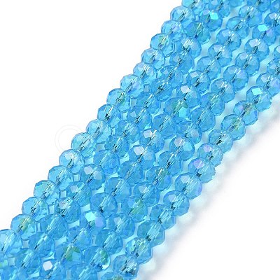 Electroplate Glass Beads Strands EGLA-A034-T10mm-L03-1