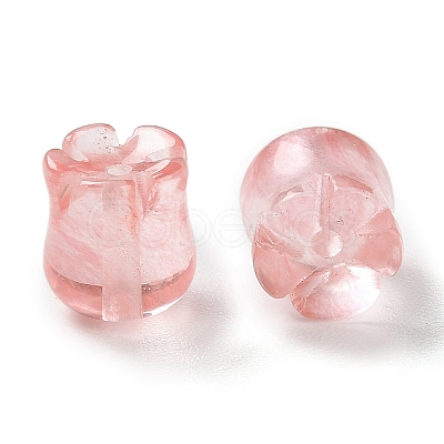 Cherry Quartz Glass Beads G-G109-01K-1