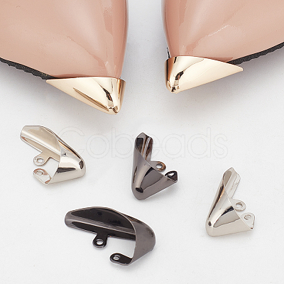 Nbeads 3 pairs 3 Colors Iron Toe Cap Covers FIND-NB0003-32-1