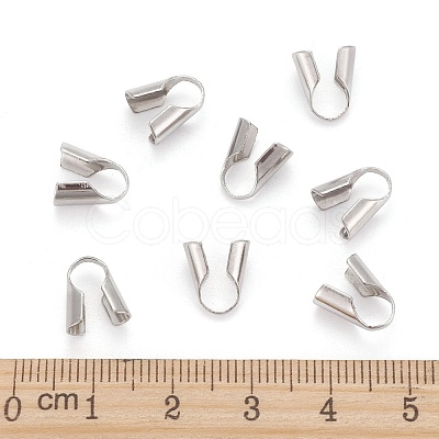 Tarnish Resistant Stainless Steel Bead Tips X-STAS-R062-4mm-1