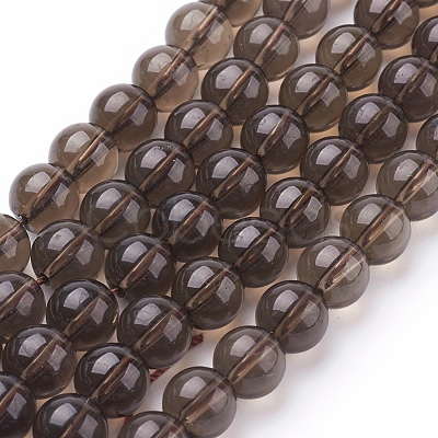 Natural Smoky Quartz Beads Strands G-C175-8mm-1-1