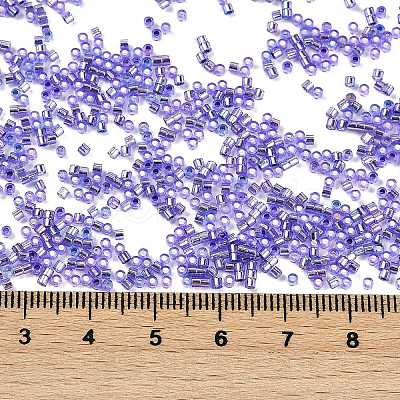 Baking Paint Silver Lined Glass Seed Beads SEED-H003-09G-1