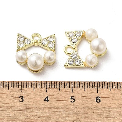 Alloy with Rhinestone Pendants FIND-B032-09G-1