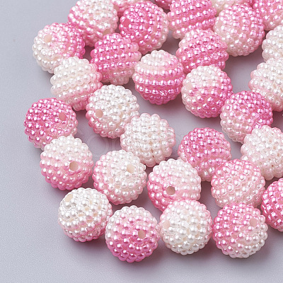 Imitation Pearl Acrylic Beads OACR-T004-12mm-14-1