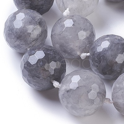 Natural Cloudy Quartz Beads Strands G-E524-08-25mm-1