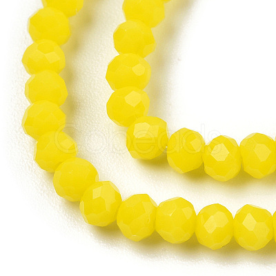 Opaque Solid Color Glass Beads Strands EGLA-A034-P2mm-D04-1