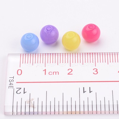 Imitation Jelly Acrylic Beads JACR-R001-8mm-M-1