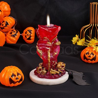 Halloween Theme DIY Candle Silicone Statue Molds DIY-SZ0007-19-1