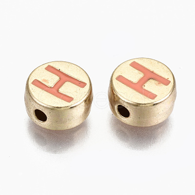 Alloy Enamel Beads X-ENAM-S122-029H-RS-1