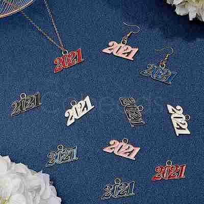 SUNNYCLUE Alloy Enamel Pendants PALLOY-SC0002-69G-1