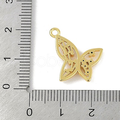 Brass Micro Pave Cubic Zirconia Pendants KK-B114-05G-1