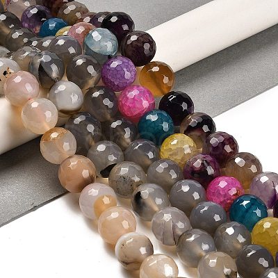 Natural Agate Beads Strands G-L595-A03-02A-1