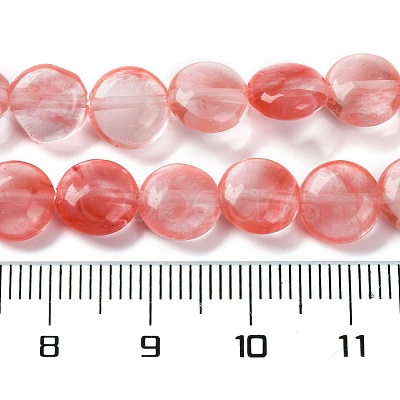 Cherry Quartz Glass Beads Strands G-T047-A11-01-1