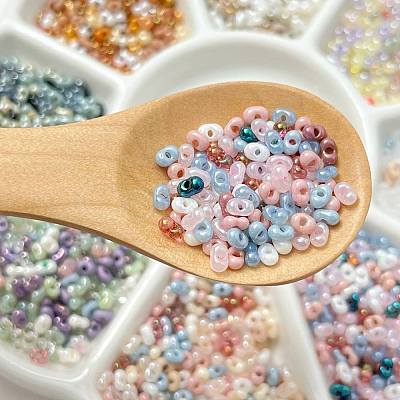 Transparent Glass Seed Beads FIND-U017-18F-1