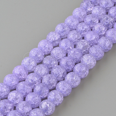 Synthetic Crackle Quartz Beads Strands X-GLAA-S134-10mm-15-1