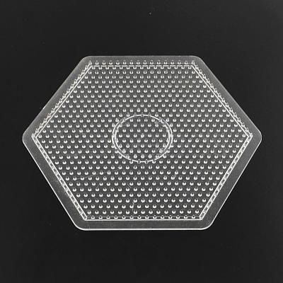 Hexagon ABC Plastic Pegboards used for 5x5mm DIY Fuse Beads DIY-Q009-53-1