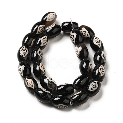 Tibetan Style dZi Beads Strands G-F726-A04-1