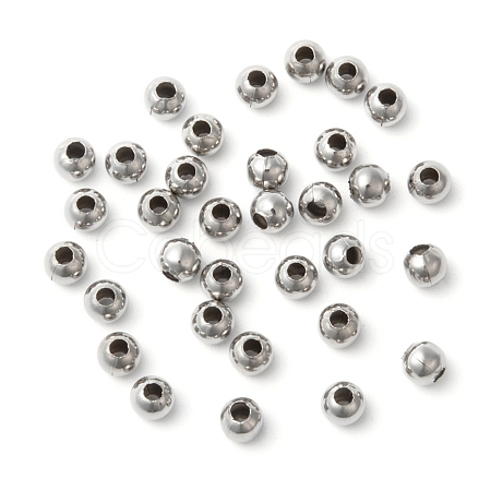 304 Stainless Steel Hollow Round Seamed Beads X-STAS-R032-5mm-1