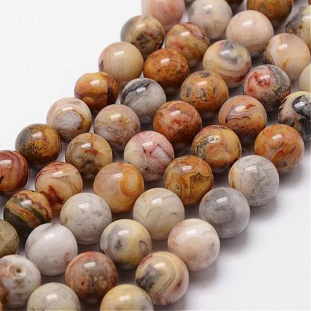Natural Crazy Agate Beads Strands G-D840-70-6mm-1