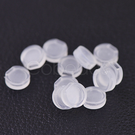 Comfort Plastic Pads for Clip on Earrings X-KY-P007-A01-1