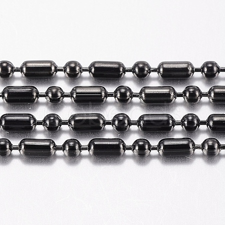 304 Stainless Steel Ball Chains CHS-H015-10-2.4MM-1