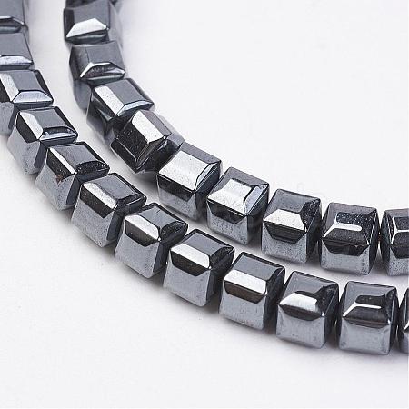 Non-magnetic Synthetic Hematite Beads Strands G-F396-34-6x6mm-1