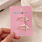 Alloy Snap Hair Clips, Hair Accessories for Women & Girls, Dolphin, Pink, 45x20mm