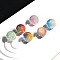 20Pcs Gradient Color & UV Plating Rainbow Iridescent Opaque Resin Beads, with Giltter Power, Round, Mixed Color, 8mm