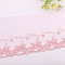 Polyester Lace Trim Ribbons, Garment Accessories, Flower, Pearl Pink, 1/2 inch(14mm), about 30Yard/roll