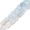 Natural Rainbow Moonstone & Aquamarine Beads Strands, Nuggets, Tumbled Stone, 5~14x4~10x4~8mm, Hole: 0.8~1mm, about 45~59pcs/strand, 15.75~16.34 inch(40~41.5cm)