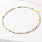 Simple Design Natural Gemstone Beaded Necklaces for Women, 